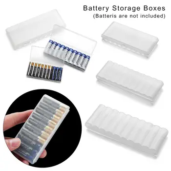 10 חריץ נייד נשיאה פלסטיק קשיח בעל תיק סוללה ארגונית Storager תיבת ארגונית מיכל AAA/AA/18650