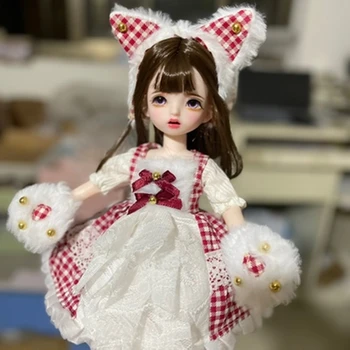 30cm חמוד Blyth בובה משותפת הגוף אופנה BJD בובות צעצועים עם נעלי שמלה הפאה לפצות מתנות עבור ילדה