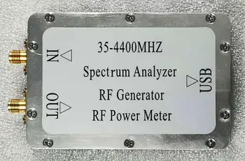 35-4400MHz USB ספקטרום אנלייזר RF כוח מד אות מחולל מעקב מקור