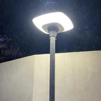 360 תאורה בצורת מניפה פנס אור חיצוני כיפת מנורה להדליק החשכה עד עלות השחר 58x58cm 45W מוסתר פאנל סולארי
