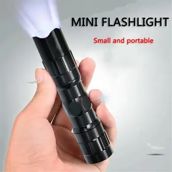 3W מיני פנס LED אלומיניום סגסוגת סוללה קטנה-מופעל על כף יד פנסים מקורה חיצוני קמפינג חיצוני חירום