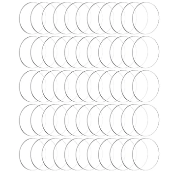 60 חלקים שקוף אקרילי אקרילי מעגל דיסק קישוט כדורי סרק (3 אינץ')