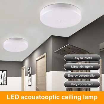 AC85-265 Led מנורת תקרה חיישן תנועת PIR נברשת 12W 18W 24W חיסכון באנרגיה מנורות לחדר בבית תאורה למטבח עיצוב