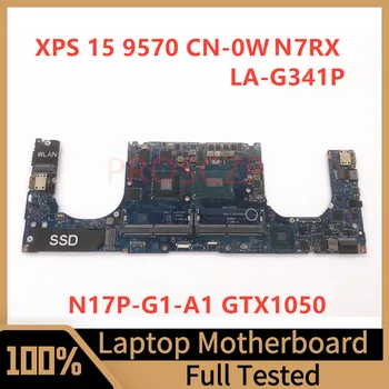 CN-0WN7RX 0WN7RX WN7RX על DELL XPS 15 9570 מחשב נייד לוח אם LA-G341P עם SRCKN I9-8950HK CPU N17P-G1-A1 GTX1050TI 100%נבדק