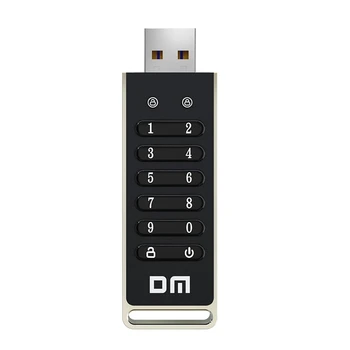 DM 256 סיביות מוצפנות כונן USB סיסמה מאובטחת פלאש כונן USB3.2 תמיכת דיסק U לאפס/למחוק/נעילה אוטומטית של תפקוד FD063