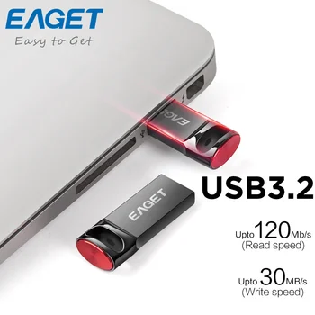 EAGET U81 שפתון סגנון USB 32G PenDrive 64G 128G כונן הבזק מסוג USB מקל זיכרון USB 3.2 עבור הטלפון הנייד או גרסה גבוהה יותר