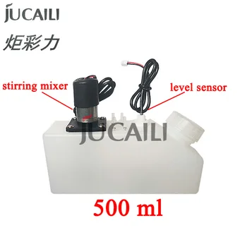 Jucaili 500ml תת טנק עם חיישן מפלס/ערבוב במערבל עבור אינפיניטי/Gongzheng/Crystaljet הזרקת דיו/UV דיו למדפסת