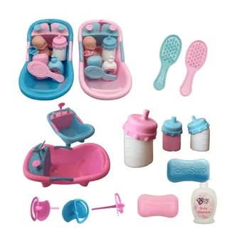 Kawaii בובה אביזרי אמבטיה, כביסה Playset בובות צעצועים צעצועים לילדים מיניאטורי פריטים מתנה לילדים