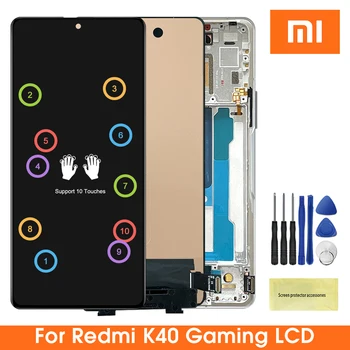 LCD מקורי Xiaomi Redmi K40 המשחקים תצוגת LCD מסך מגע דיגיטלית הרכבה, חלקים Redmi K40 Gaming Edition תצוגה