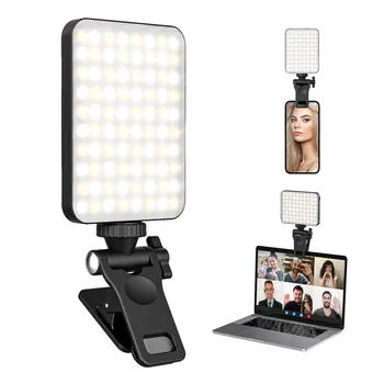 LED מלא אור נייד Mini Selfie אור עבור המחשב הנייד שיחת וידאו בטלפון הנייד ולוג שידור חי למלא את המנורה צילום