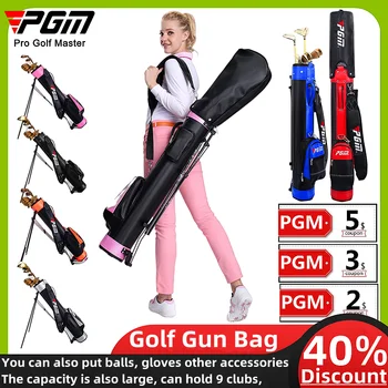 PGM גולף האקדח תיק נייד סוגר התיק יכול להכיל 9 מועדונים בקלות טעון מחוזקים קשה מארז לגברים ונשים גולף תיק כלי הנשק