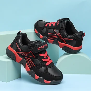 RUMDAX בנים נעלי ספורט כרית אוויר ילדים נעלי ריצה לנשימה רשת נגד חלקלק ספורט נעלי ריצה דירות הילד סל הנעל
