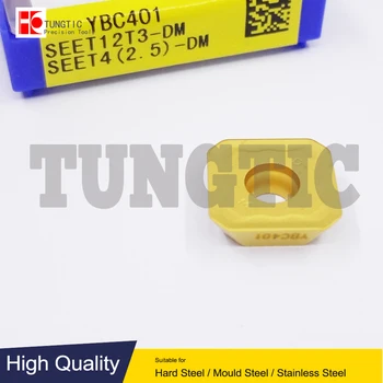 SEET12T3-DM YBC401 חותך טחינה CNC כלי מחרטה עיבוד כלי מחרטה כלי חיתוך מתכת הפיכת כלים מוסיף SEET 12T3