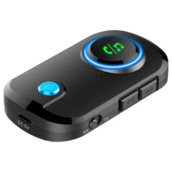 T3 החדש Bluetooth מקלט משדר לרכב Bluetooth משדר שניים באחד מתאם Bluetooth