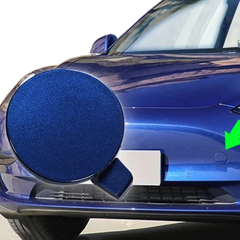 אוטומטי המכונית הפגוש הקדמי גרירה וו עין לכסות לקצץ טריילר כובע Plug עבור טסלה מודל 3 כלי רכב, חלקים, אביזרים