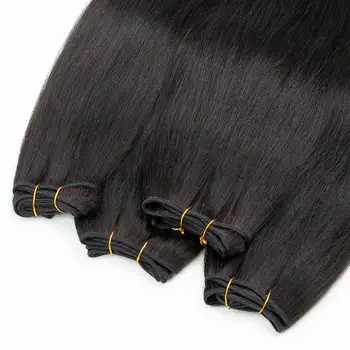אור יקי שיער חבילות רמי תוספות שיער אדם כריכה כפולה מתנפח ורך שחור טבעי #1B 100 גר ' /Bundle