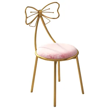 איפור כיסא הפרפר כיסא מודרני מינימליסטי ההלבשה שולחן הסלון נטו אדום זהב בבית המודרני צואה Stoel רהיטים