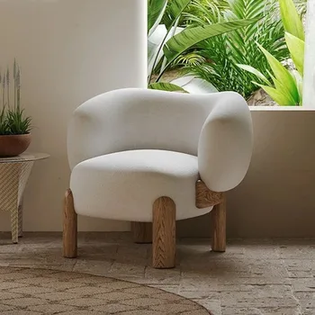 איפור לבן כורסה מדיטציה Ladults להירגע רכות מינימלית סלון כסאות פטיו קריאה אופנה Sillas ריהוט הבית