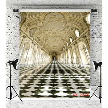 ארמון בסגנון אירופאי רטרו Classicial צילום תפאורות, אביזרים אמנות הטירה סטודיו לאדריכלות רקע דיל-01