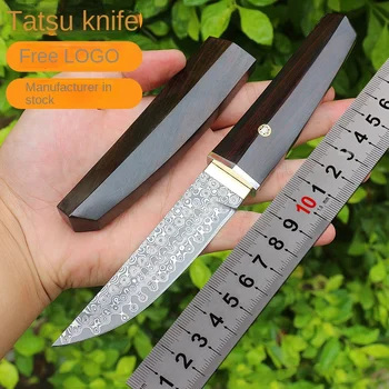 דמשק אוסף ישר סכין הישרדות סכין עם שחור אלגום ללא סכינים מתקפלים טקטי