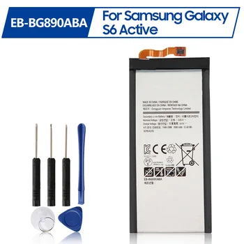 החלפת סוללה EB-BG890ABA עבור Samsung GALAXY S6 פעיל G870A G890A נטענת, הסוללה 3500mAh