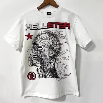 חדש Hellstar 1996 התפתחות האדם חולצת גברים, נשים, באיכות גבוהה למעלה Tees חולצה y2k
