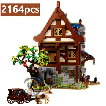 חדש במלאי 21325 2164pcs ימי הביניים נפח HorseModel ילדים Diy צעצועי אבני בניין לבנים ערכות הרכבה דגם מתנות