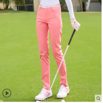 חדש גולף ליידי כותנה למתוח צבע מכנסיים מכנסיים קוריאה מודל