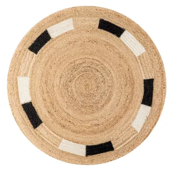 יוטה השטיח 100% טבעי בעבודת יד קלוע שטיח סלון מודרני כפרי באזור השטיח במסדרון שטיח הרצפה בבית עיצוב חדר השינה