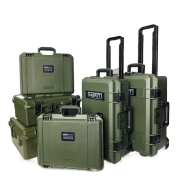 ירוק צבא סדרת הגנה עמיד למים תיבת נייד בטיחות ציוד ארגז הכלים צילום בטיחות כלי התיק עם ספוג
