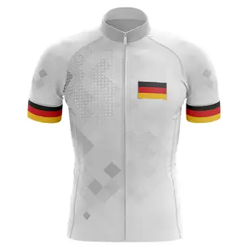 כוח הלהקה גרמניה הלאומי רק שרוול קצר רכיבה על אופניים ג ' רזי קיץ בגדי רכיבה יוקרתי CICLISMO