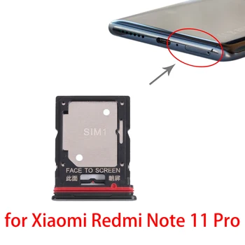 כרטיס ה SIM-מגש + מגש כרטיס ה-SIM / Micro SD מגש עבור Xiaomi Redmi הערה 11 Pro 21091116C