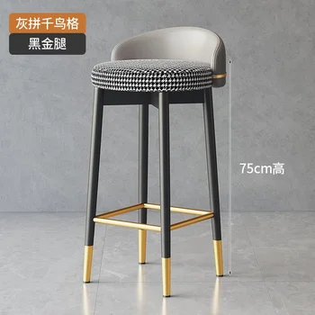 מודרני מינימליסטי גבוהה שרפרף בר מונה כיסא משענת כיסא בר אור יוקרה בסלון, כיסאות איפור הכיסא נורדי רהיטים