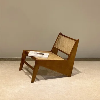 נורדי יחיד ספה כסא קש עצלן מרפסת טרקלין מעצב מודרני מינימליסטי משענת הכורסה