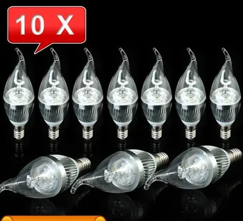 סיטונאי חינם shpping 6W E12 LED bulb אור 540LM כיסוי זכוכית תאורת LED
