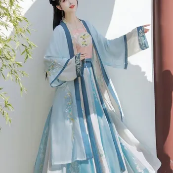 סיני השיר המסורתי הנסיכה Hanfu שמלה חליפה נשים רזות רקמה Cosplay פיות בגדים העתיקה ליידי בציר מסיבת ריקודים.