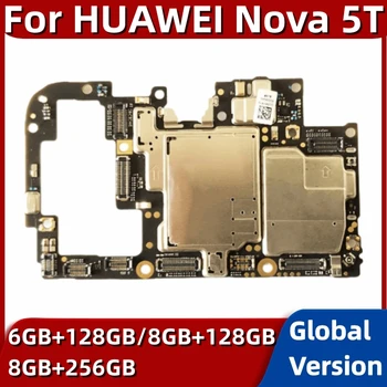עבור Huawei נובה 5T Nova5t YAL-L21 100% נבדק מקורי לוח אם 128GB 256GB Mainboard הגלובלית מערכת ההפעלה אנדרואיד לוח עם צ ' יפ