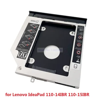 עם בלוחית לוח בקרה קדמי SATA 2 השני כונן קשיח SSD HDD מודול מסגרת הקאדילק עבור Lenovo IdeaPad 110-14IBR 110-15IBR
