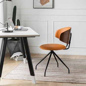 פנאי סלון כסאות משק מודרני ריהוט מטבח משענת עור האוכל כיסא פשוט השינה המשרד כיסא המחשב