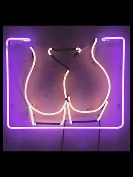 שלט ניאון עבור נשים בחורה סקסית צינורות זכוכית מסחרי סקס בבית הגברת המנורה מסעדה האור לפרסם עיצוב מותאם אישית בעבודת יד אור