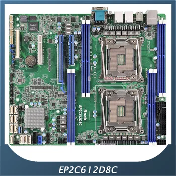 שרת לוח האם על ASROCK על EP2C612D8C DDR4 2400 LGA2011 ATX תמיכה במערך 5 E5-2600/4600 V3 נבדקו באופן מלא באיכות טובה