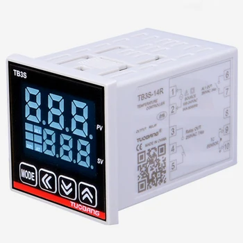 תצוגה דיגיטלית בקר טמפרטורה ממסר או SSR 220V פלט K/E/PT100 קלט אופציונלי