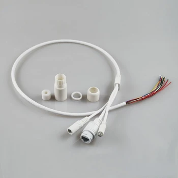 11-ליבת רשת רגישים חוט עמיד למים רשת אור לבן זנב חוט RJ45+DC Photoresistor המצלמה זנב חוט