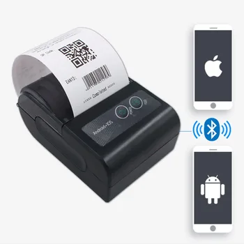 2 אינץ מיני 58mm נייר תרמי Bluetooth רוחב תרמי תווית טרמית מדפסת ברקוד תווית משלוח קבלה חיוב המדפסת